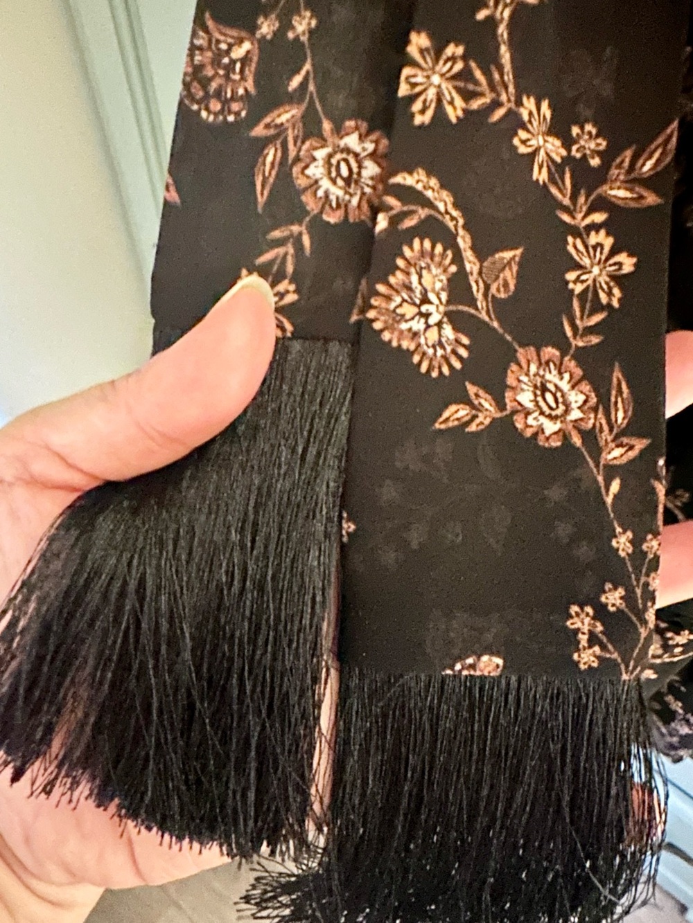 Ever New Dress, Floral Print, Fringe Sash Belt - Picture 12 of 13